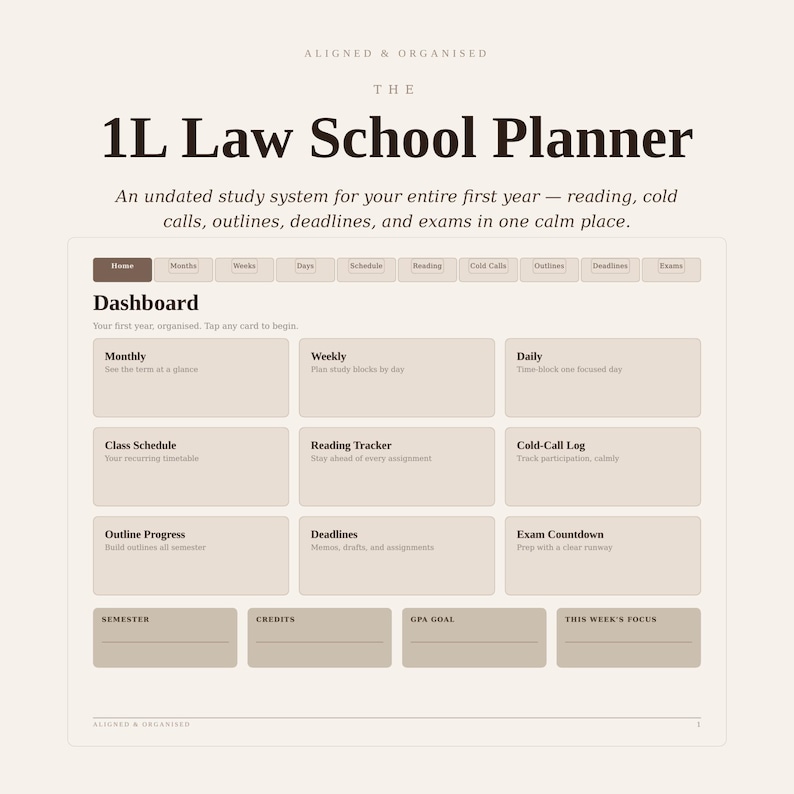 The 1L Planner