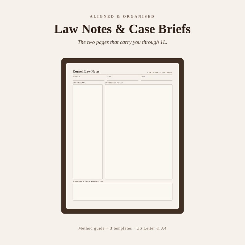 The Case Brief Template
